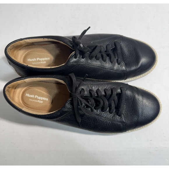 Hush‎ Puppies Bounce Plus Black Leather Lace-Up Shoes Men\'s Size 14 main image 5